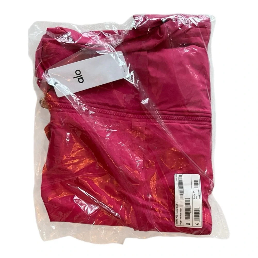 NWT Alo Yoga‎ ✨ Cropped Playmaker Jacket Pink Summer Crush Size Large (12-14)
